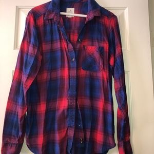 Plaid Button-Up
